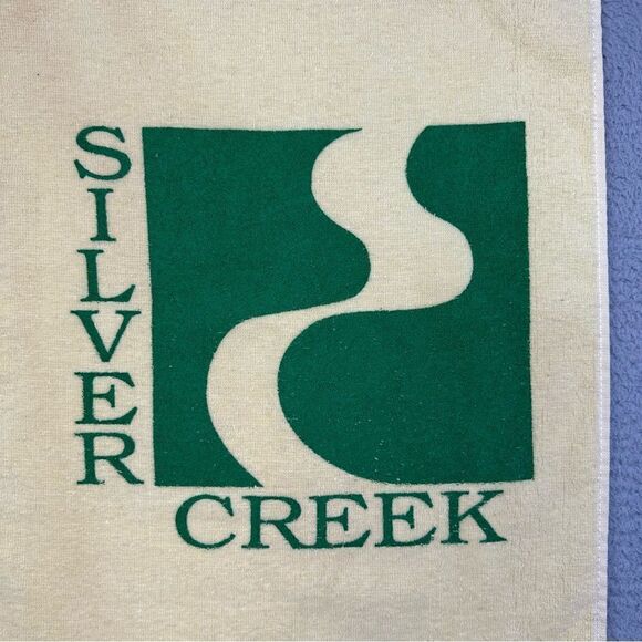 Silver Creek Golf Towel Yellow Logo Morganton NC Golfer Cannon Vintage USA Made - Picture 2 of 7